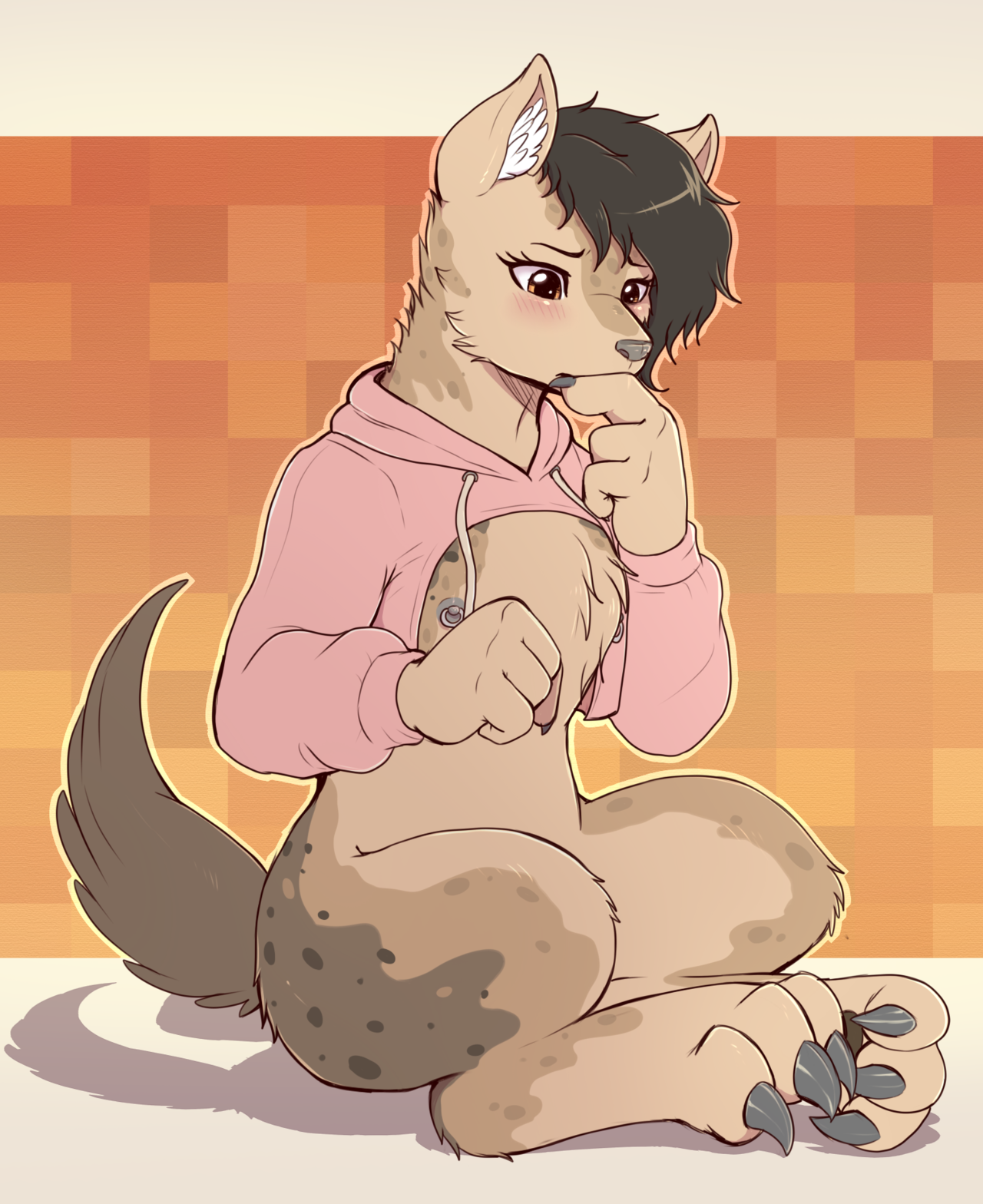 nsfw-evo:Useless sweater Doggo patreon reward sketch ~