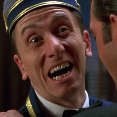 godblum:My favorite Ted the Bellhop faces.Four Rooms (1995)