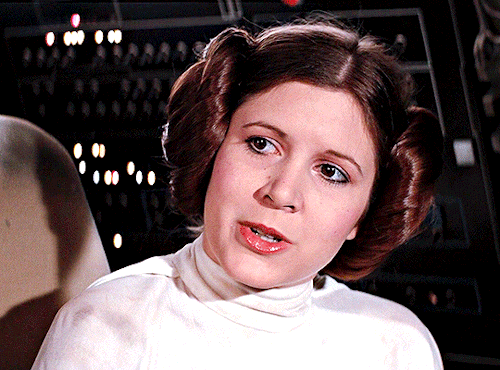 cinematv:Carrie Fisher as Leia Organa in Star Wars: Episode IV- A New Hope (1977)