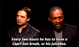 marveltbh:  Anthony Mackie &amp; Sebastian Stan + talking shit about Tom Holland