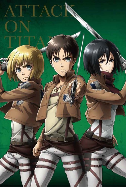 snkmerchandise: News: Bessatsu Shonen July 2017 Issue Original Release Date: June 9th, 2017Retail Price: 620 Yen Kodansha has released the cover of Bessatsu Shonen’s July 2017 issue, featuring anime versions of Armin, Eren, and Mikasa! This issue will