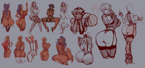 therealfunk:  Buncha sketches and roughs adult photos