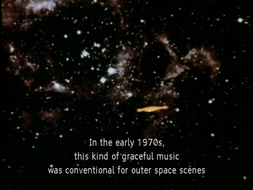 Infotext: In the early 1970s, this kind of graceful music was conventional for outer space scenes af