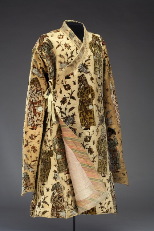 17th century coat made from Persian fabric probably woven during the reign of Shah Abbas the Great (