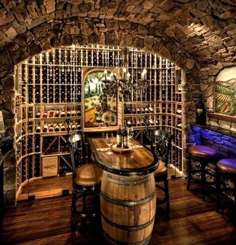Phoenix Wine Cellar Large, Elegant Image Of A Wine Cellar With A Beige Floor And Storage Racks