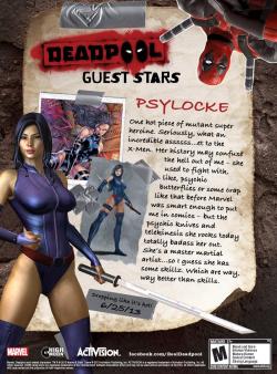 …..DEADPOOL GAME! With Muffuking Psylocke!