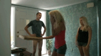 creamyloadsforcumsluts:this milf cockslut was going to suck off the pizza delivery
