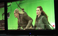 wrathandruin-blog:  the hobbit production video #11 → orlando and evangeline  Se