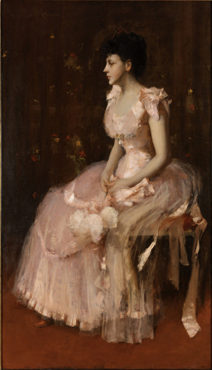 Portrait of a Lady in Pink, by William Merritt Chase, Rhode Island School of Design Museum, Providen