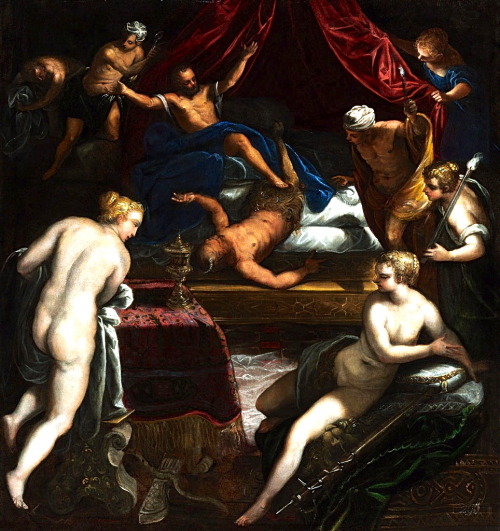 necspenecmetu: Jacopo Robusti (Tintoretto), Hercules Expelling the Faun from the Bed of Omphale, 158