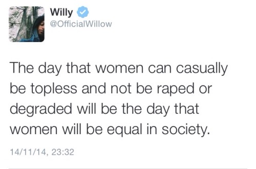 thebeautyofmelanin:ughclifford:Can we talk about this willow smith tweet??She’s a part of the youth that’ll shape the future.  Probly happen the same day men aren’t trashed for having a penis