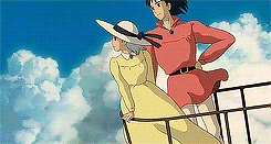  All Time Favorite Movies: Howl’s Moving Castle (2004) dir. Hayao Miyazaki “Sorry, I’ve had enough of running away, Sophie. Now I’ve got something I want to protect. It’s you.”   Hermoso!