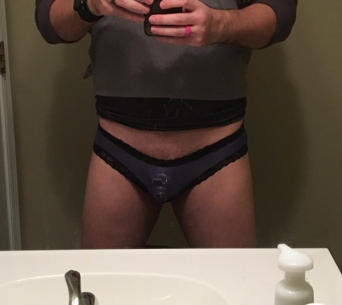 jownsd:Goddess left a package with orders for D after work. He sent pictures as proof of compliance. The plug is especially nice given that D has an hour drive home. He will be nice and loose tonight.