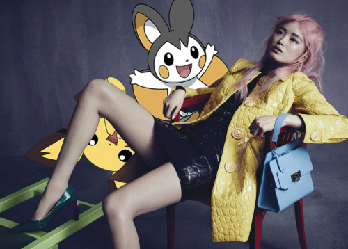 vogue australia november 2015; fernanda hin lin ly, emolga &amp; pichu