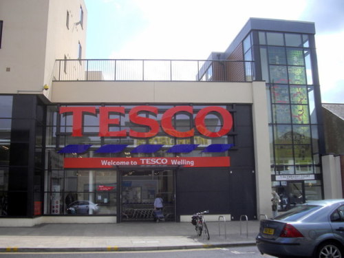 Tesco entrance, High Street, Welling