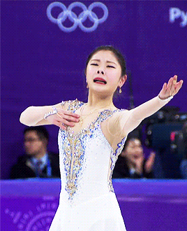 lltqyuna: Yuna Kim : Reactions to Hanul and Dabin  (PyeongChang 2018 Ladies FS)
