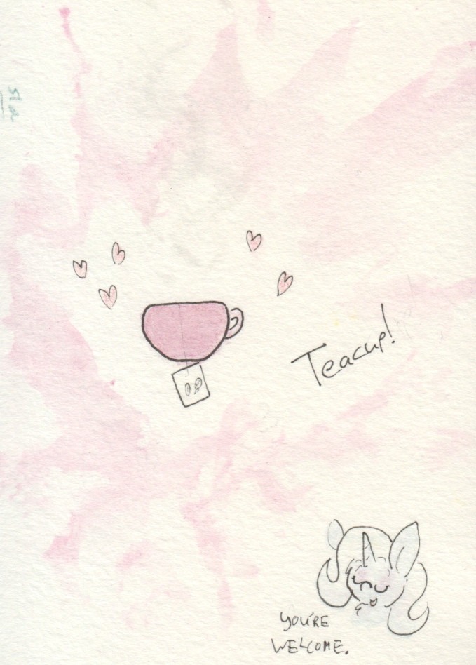 slightlyshade:Tea Pony Teacup! Thanks, Trixie! x3