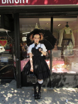 angel-embryo:  On Wednesday I attended a lolita meet in New York and got to go to the Baby the Stars Shine Bright store! (Although I had been on monday to get that parasol haha). Excuse my reasonably disheveled hair, I was not prepared for the heat =