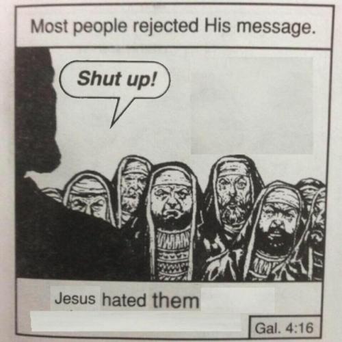 Jesus is being mean :(