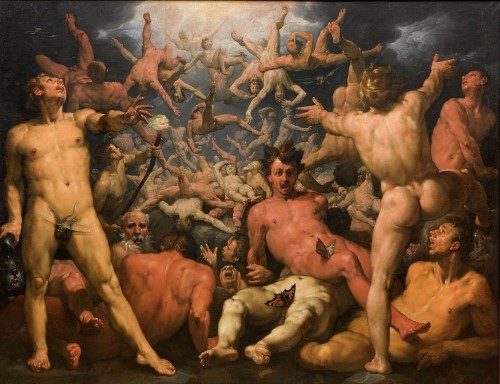 Fall of the Titans, 1588/90 ~ by Cornelis Cornelisz van Haarlem