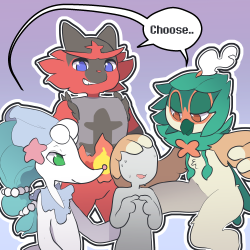 itsunknownanon:  Decisions.decisions… The life of a pokemon trainer is tough