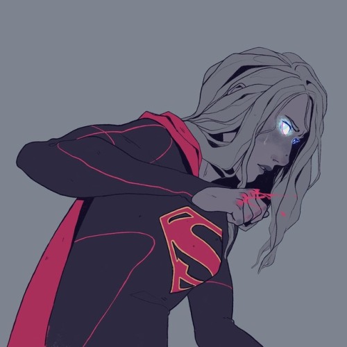 Quick Supergirl doodle oh and I decided to make an insta account for my art?? #supergirl #fanart #di