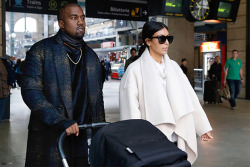 all—white:  Kanye West’s Paris Fashion