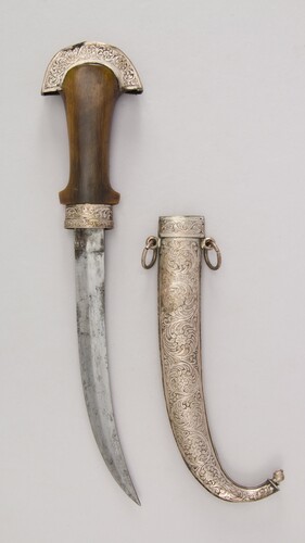 Dagger (Jambiya) and Sheath, 19th century, Metropolitan Museum of Art: Arms and ArmorBequest of Geor