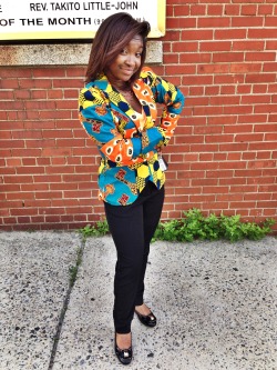 blackfashion:  Custome Made Ghanaian Blazer,