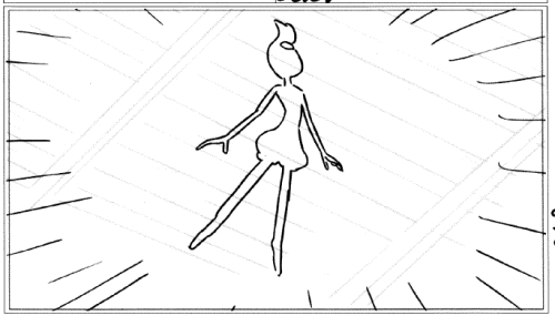 I just remembered that since they had released the storyboard for “Steven the Swordfighter” we actually do know which of the silhouettes were specific designs and which were just transitional frames morphing each design into the next. The storyboard