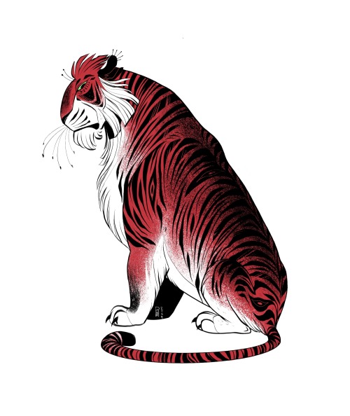 euqinimodart:  Tigers and primary colors