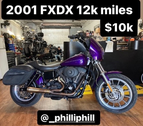 The FXDX got a deep detail and polish! 12k miles. Super clean bike! Smoothest Harley Davidson I’ve ever ridden at 100mph! $10k FIRM. Worth every penny. @_philliphill #8fiftyspeedshop #supportlocal (at 8Fifty Speed...