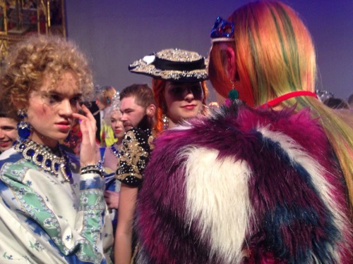 Meadham Kirchhoff backstage fun