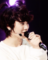 taenggyu:  Sungjong with ponytails ｡◕‿◕｡ 