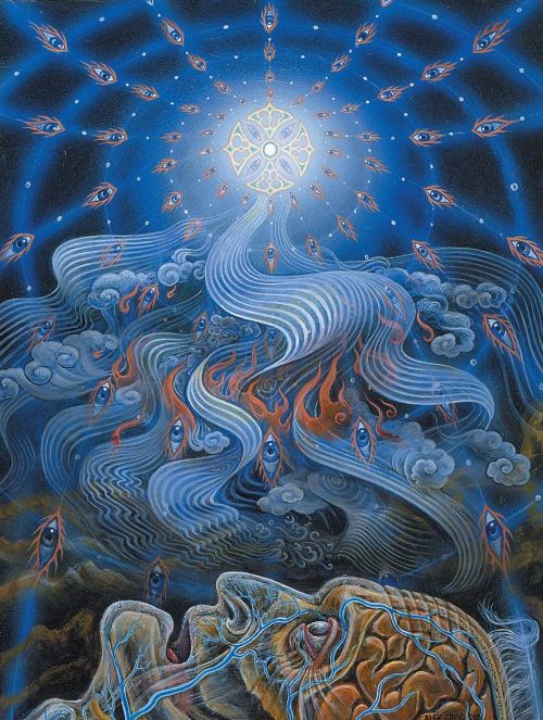Alex Grey (b. 1953)The Soul Finds Its Way ,2001acrylic on wood panel