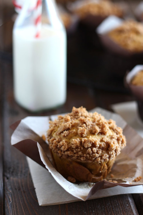 confectionerybliss: Pumpkin Crumb Muffins | Thyme + Tamarind