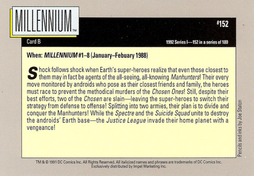 IMPEL DC Cosmic Cards recounts the ballad of the Millennium saga As a child of the 80s, I was a teen