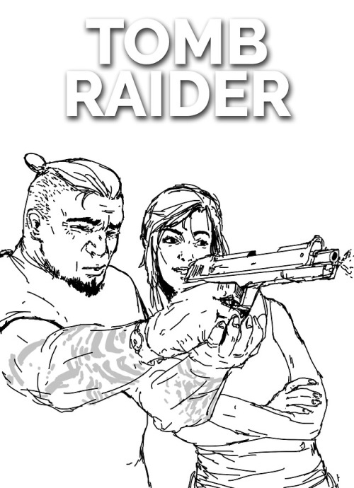 TOMB RAIDER InktoberDigital version. Tomb Raider comic covers.#2 - Second 10 daysps. Let me know whi