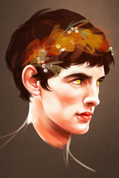 whimsycatcher:Hello… Here’s a random portrait I started last night! I’m in a habit of only showing f
