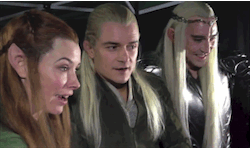 concerningwinchesters:  Elves watching fans watching the teaser trailer for The Hobbit: The Desolation of Smaug. X 