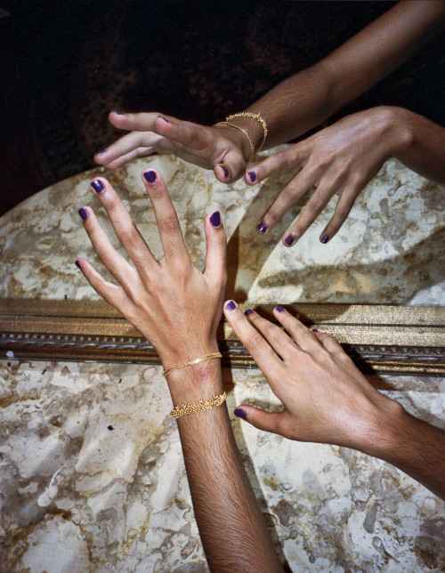 ayqaart: Working on an editorial for a halal nail polish- Image by @nafisa