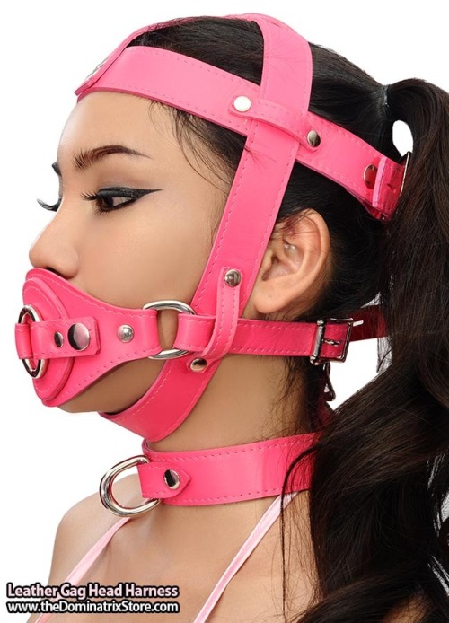 Make Your Sub Under Control !!with Leather Gag Head harness At : www.thedominatrixstore.com&nbs