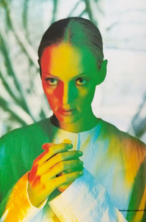 mabellonghetti:Uma Thurman for Harper’s Bazaar, 1998