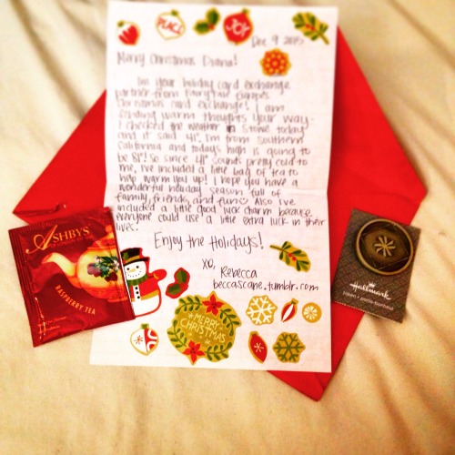 ocean-master:Thank you so much for the amazing holiday card & gifts, Rebecca!!! In addition to