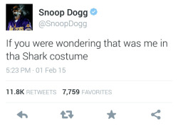 tastefullyoffensive:  (tweet by @snoopdogg)