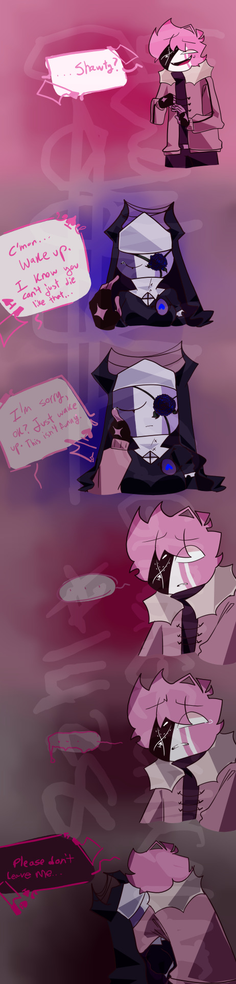 Ended up redrawing a old comic because discord said yes  #mid fight masses  #friday night funkin #fnf#fnf sarvente#sarvente#ruv#ruvyzvat#fnf ruvyzvat#fnf ruv#swap ruv#swap sarvente#swap#swap au#au #broken vow au #art#digital art#mod chocolate#comic#fancomic#angst #sad boi hours