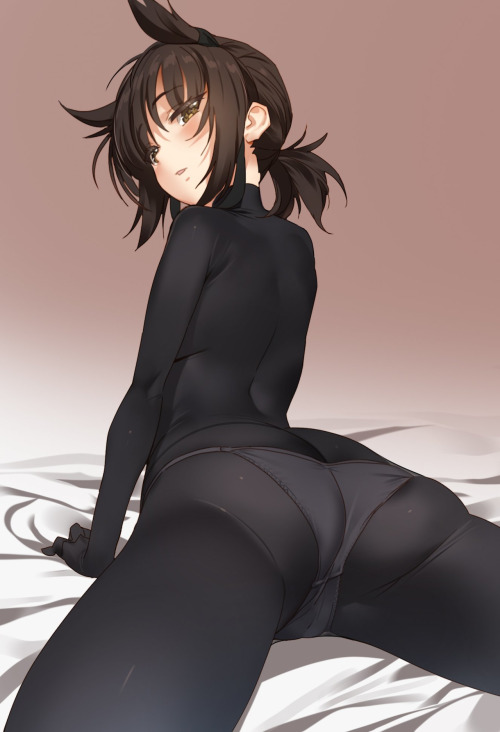 lewdkancollegirls: Ass by artist liquify (@liqufyy)
