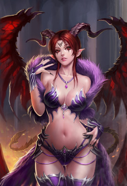 terasuccubi:    Succubus by 樱花闪乱 As