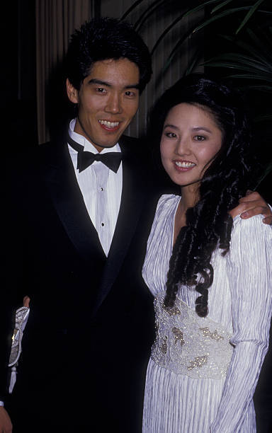 johnnysredjacket:  Yuji Okumoto and Tamlyn Tomita attend Third Annual Jimmie Awards on March 23, 198