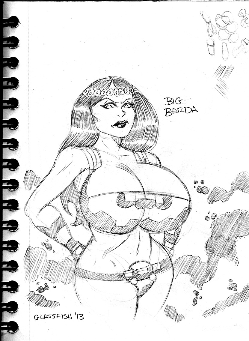 glassfishbowl: Traditional pin-up sketches of some beautiful comic women. Captain